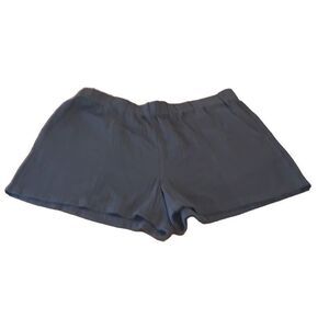 Madewell 2X Charcoal Gray Crepe Pull-On Shorts